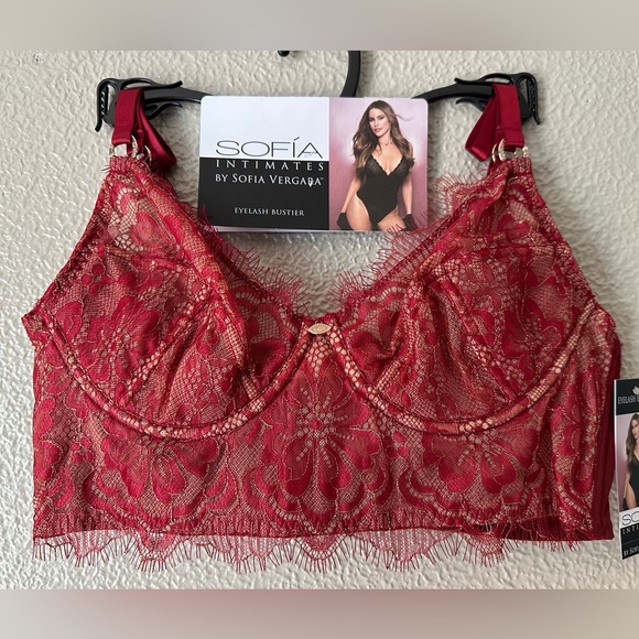 Sofia Vergara Women's Eyelash Lace Bustier - Picture 1 of 4